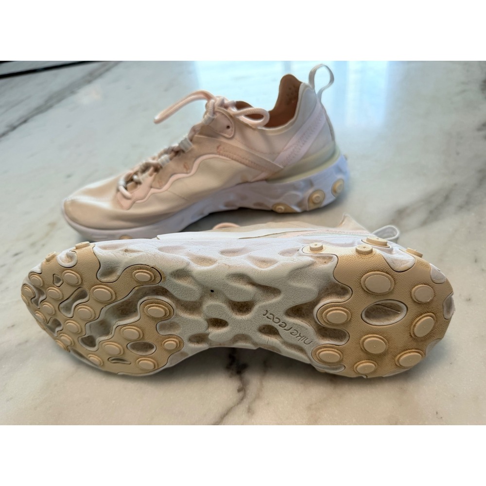 Nike React Element 55 Womens Pale Pink‎ Guava Ice Running Shoes BQ2728-600 - Picture 5 of 11